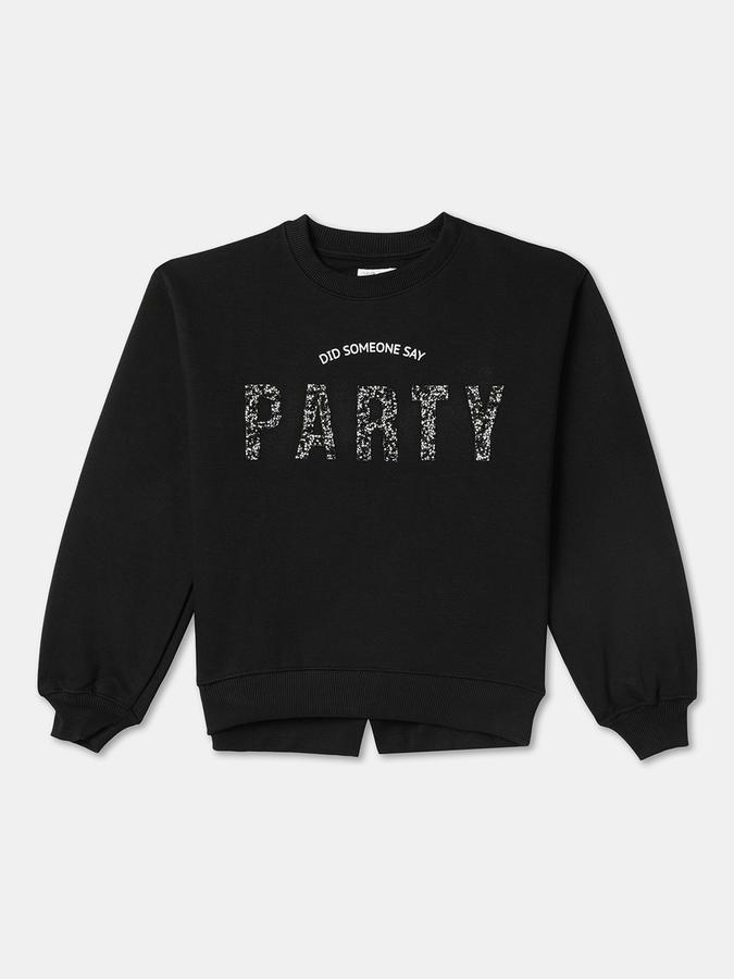 Girls Graphic Regular Fit Long Sleeve Crew Neck SweaT-Shirt
