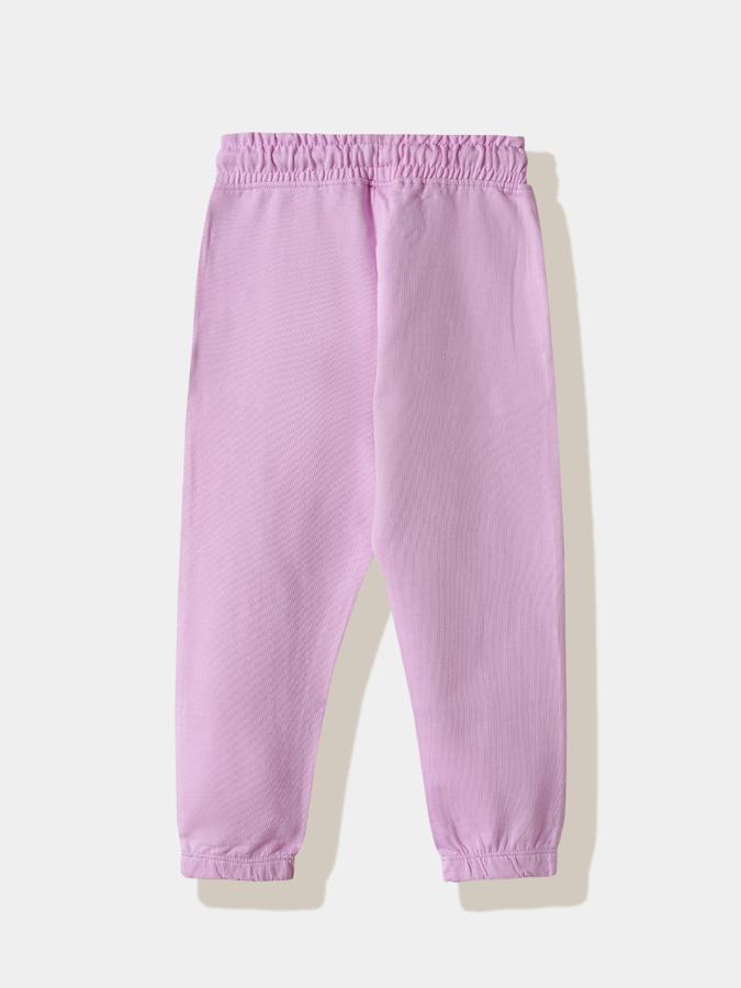 R&B Girls' Purple Printed Joggers