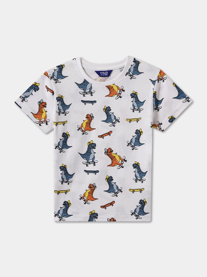 Boys Graphic Short Sleeve Crew Neck Sleepwear Set