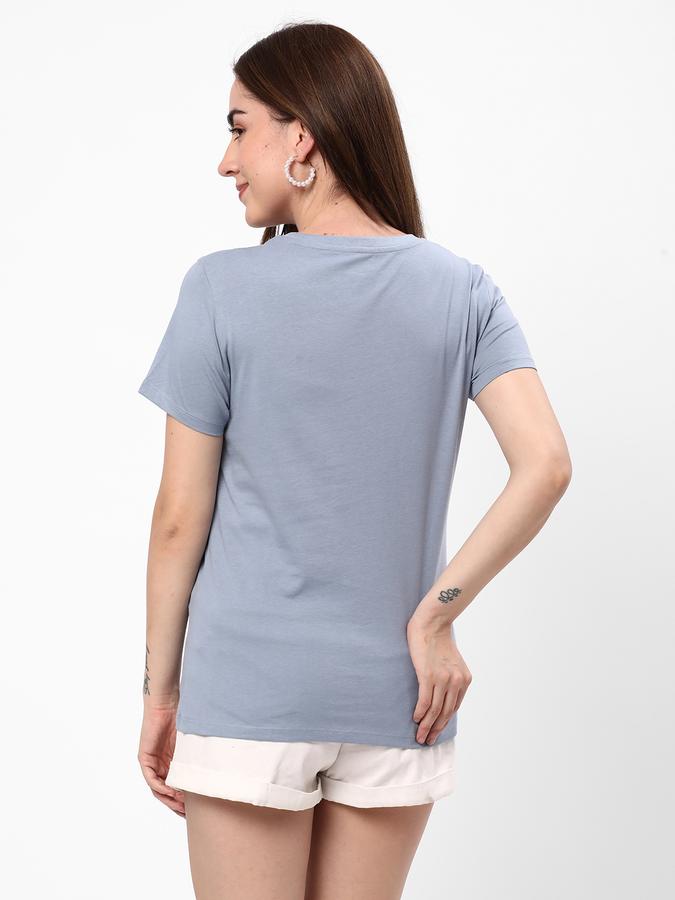 Women Typographic Print Crew-Neck T-Shirt image number 2