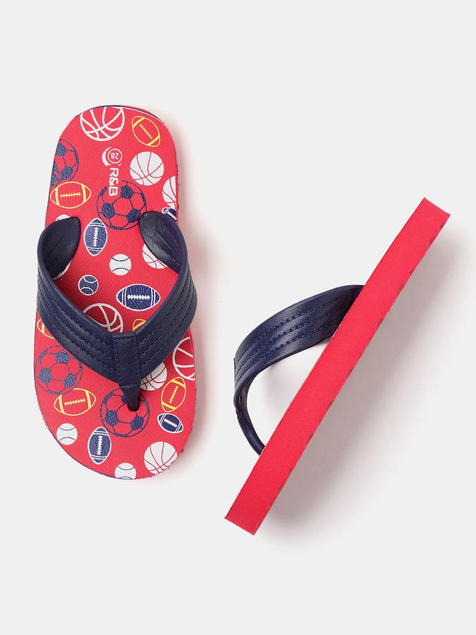 R&B Boys Red Flip Flops
