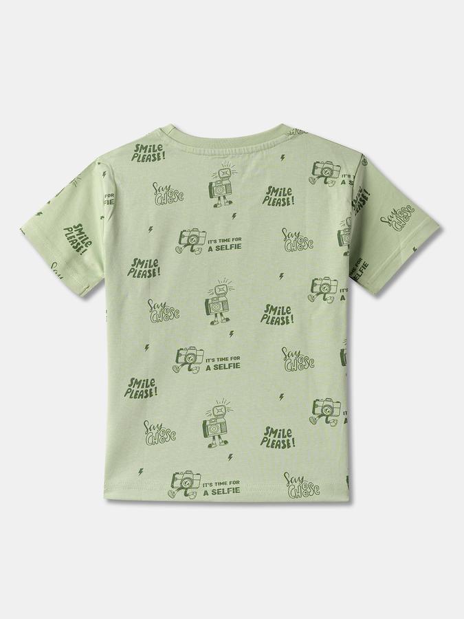 Typographic Print Crew-Neck T-Shirt image number 1