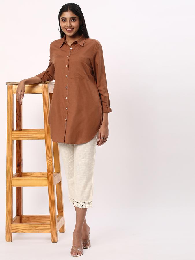 Women Spread Collar Tunic image number 1