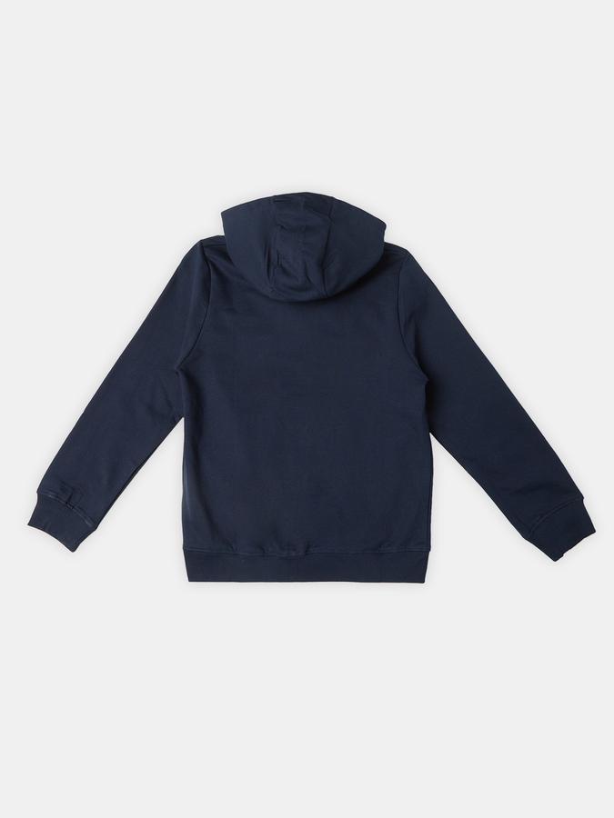 Boys Cotton Hooded Zip Up Graphic Print Jacket