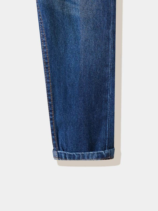 Boys Cotton Regular Fit Elastic Waist Distressed Jeans