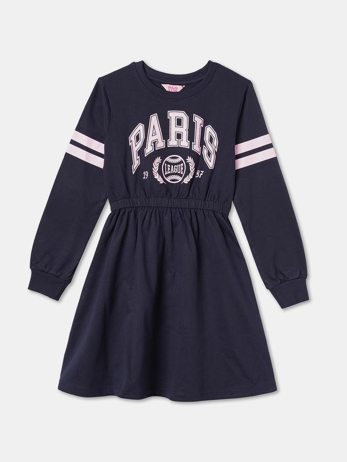 Girls Midi/Knee Length Casual Dress 3/4 Sleeve