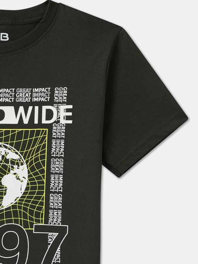 Boys Regular Fit Short Sleeve Crew Neck T-Shirt