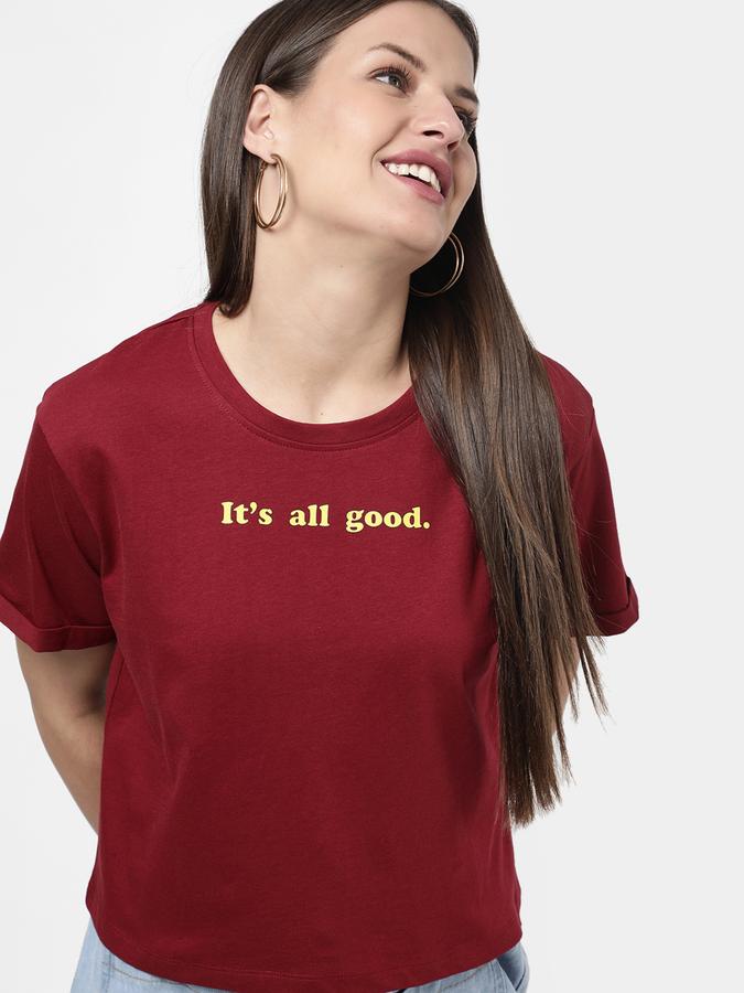 R&B Women's Printed Crop T-Shirt
