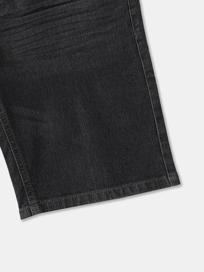 Boys Denim Relaxed Fit Elastic Waist Drawstring Shorts