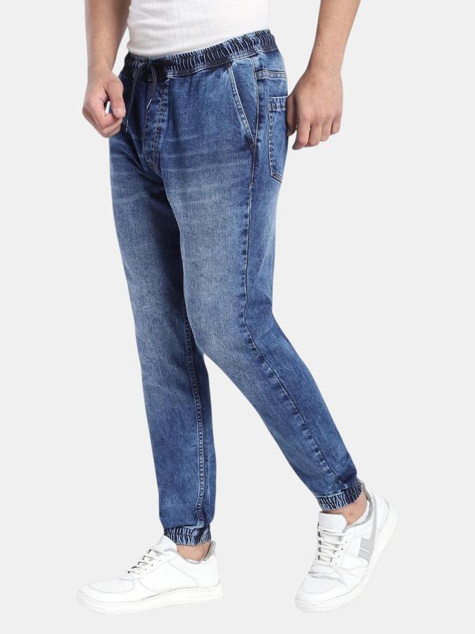 R&B Navy Blue Relaxed Fit Men Mid Rise Jeans