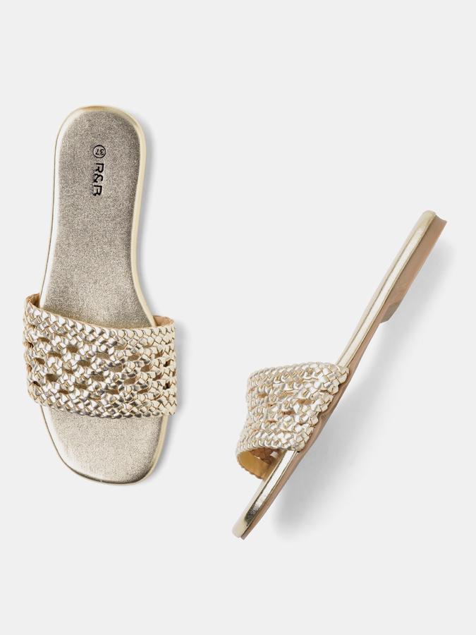 Open-Toe Slip-On Flat Sandals