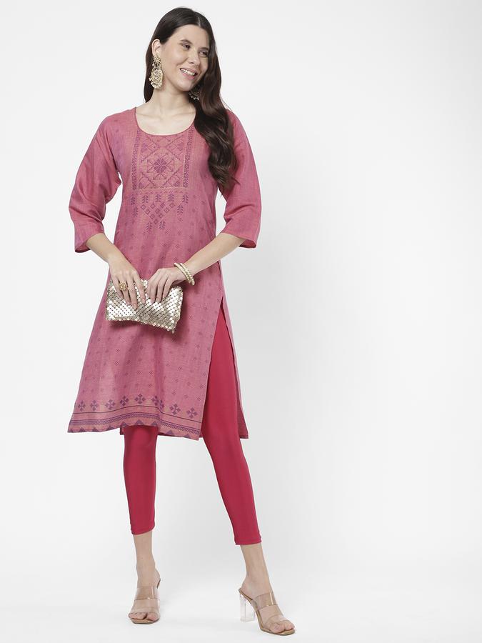 R&B Women Fuchsia Churidars & Leggings image number 1