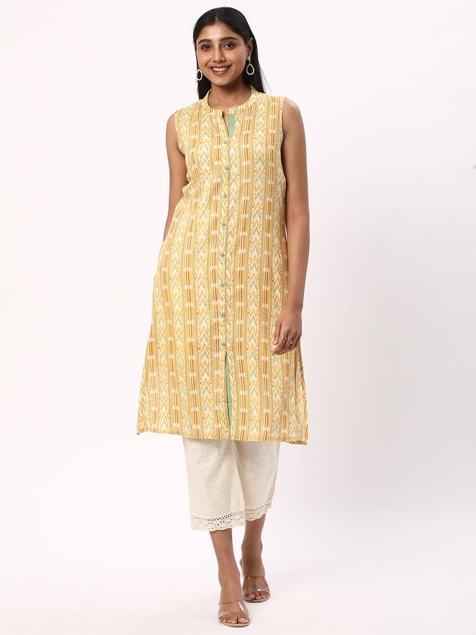 Women Printed Straight Kurta image number 1