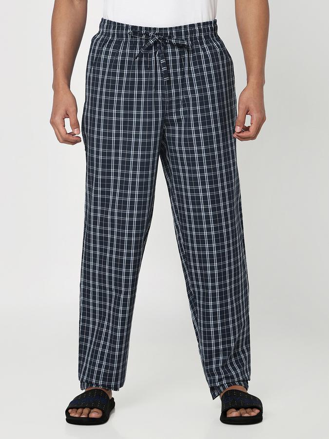 Checkered Men Track Pants image number 1
