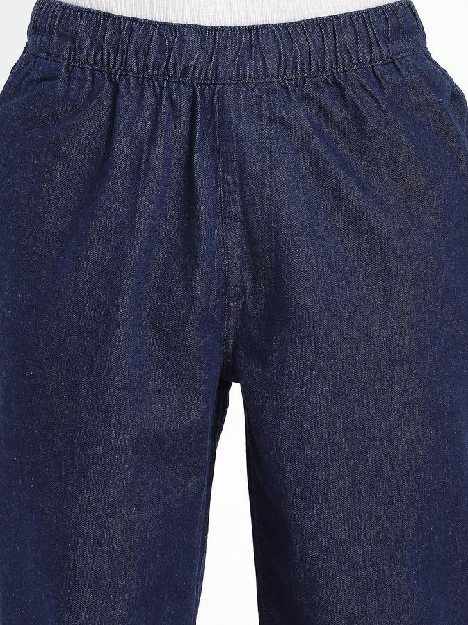 R&B Men Blue Pure Cotton Relaxed Fit Mid Rise Jeans