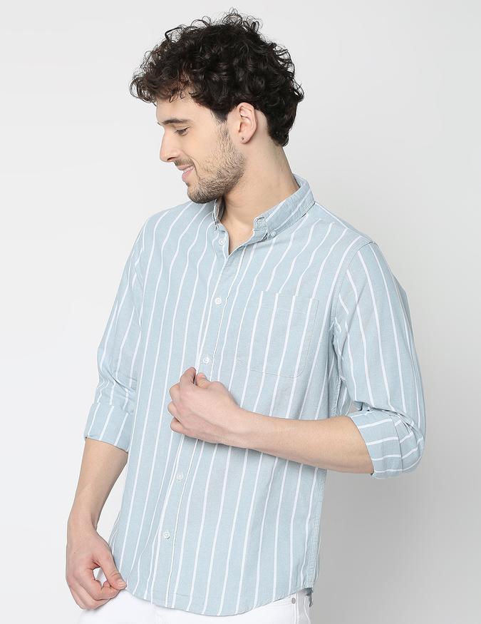 Men Striped Regular Fit Shirt image number 1