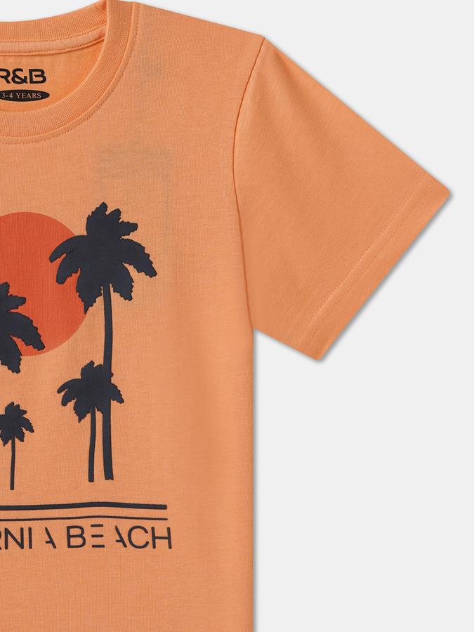 Boys Graphic Print Crew-Neck T-Shirt image number 2