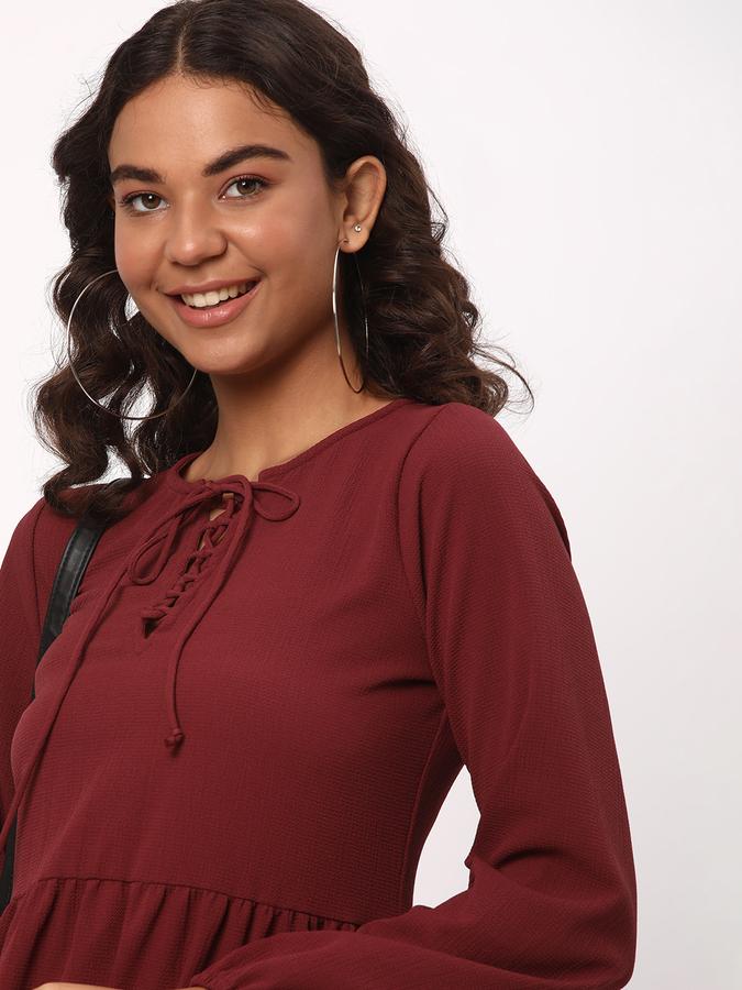 R&B Women Maroon Dresses