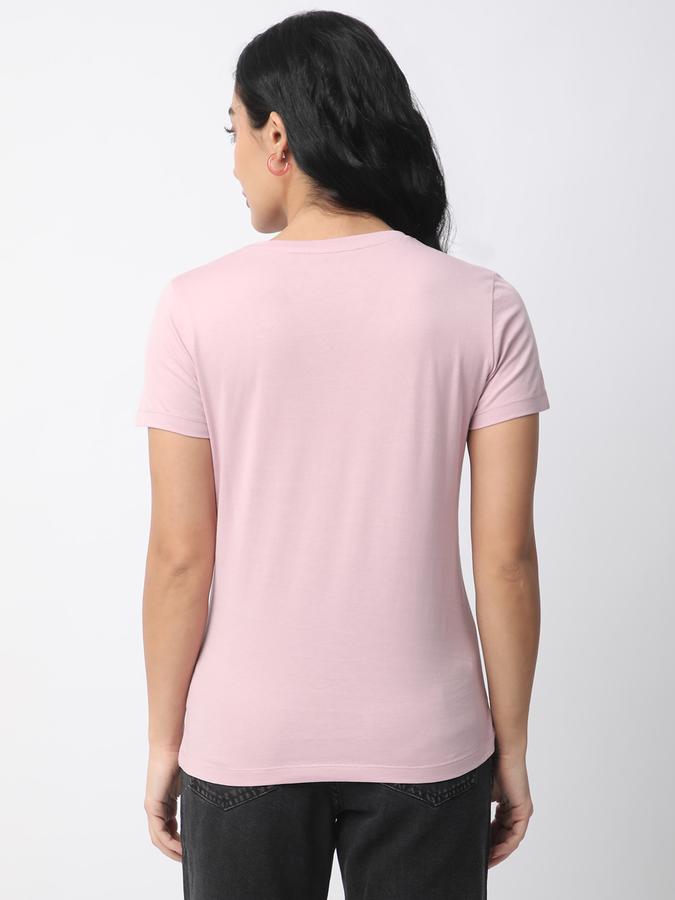 Women Cotton Relaxed Fit Crew Neck Graphic T-shirt