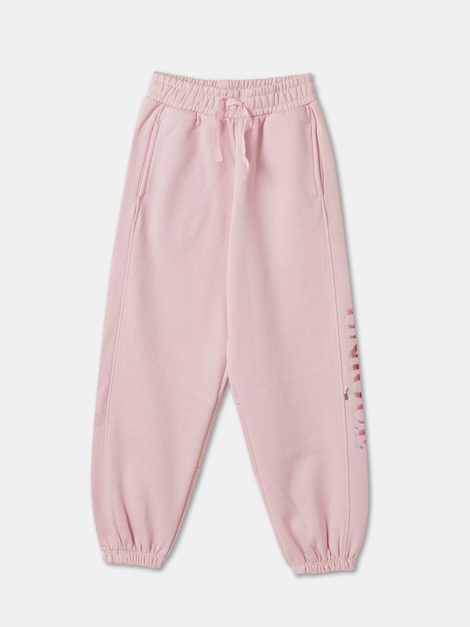 Girls Cotton Graphic Sweatshirt and Joggers Set