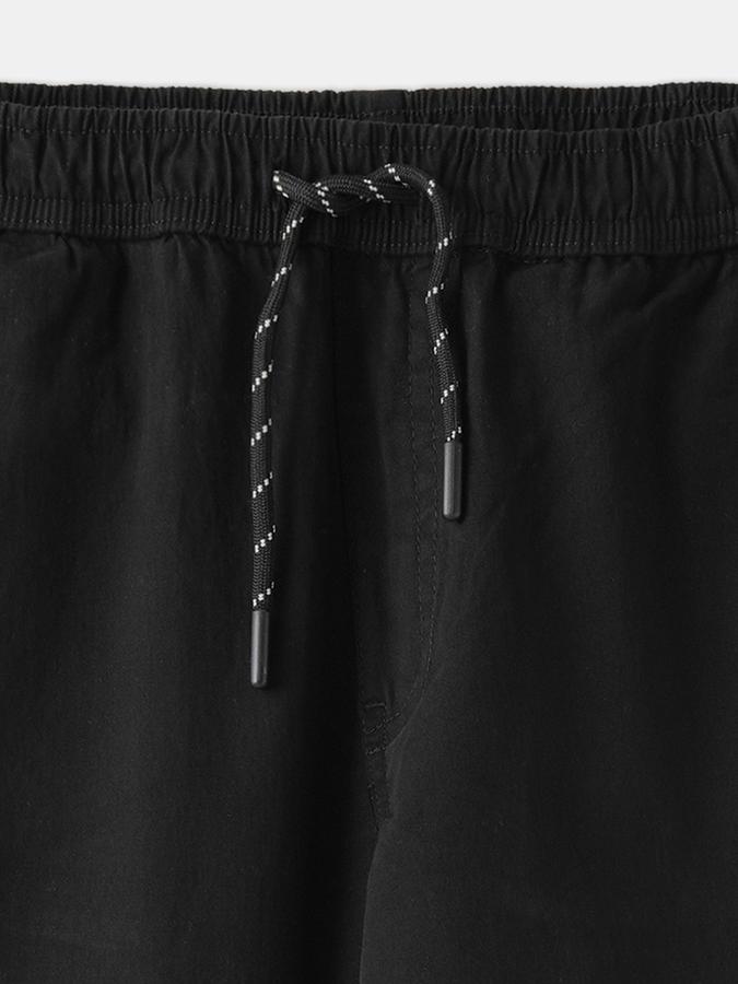 Boys Relaxed Fit Solid Drawstring Waist Trouser