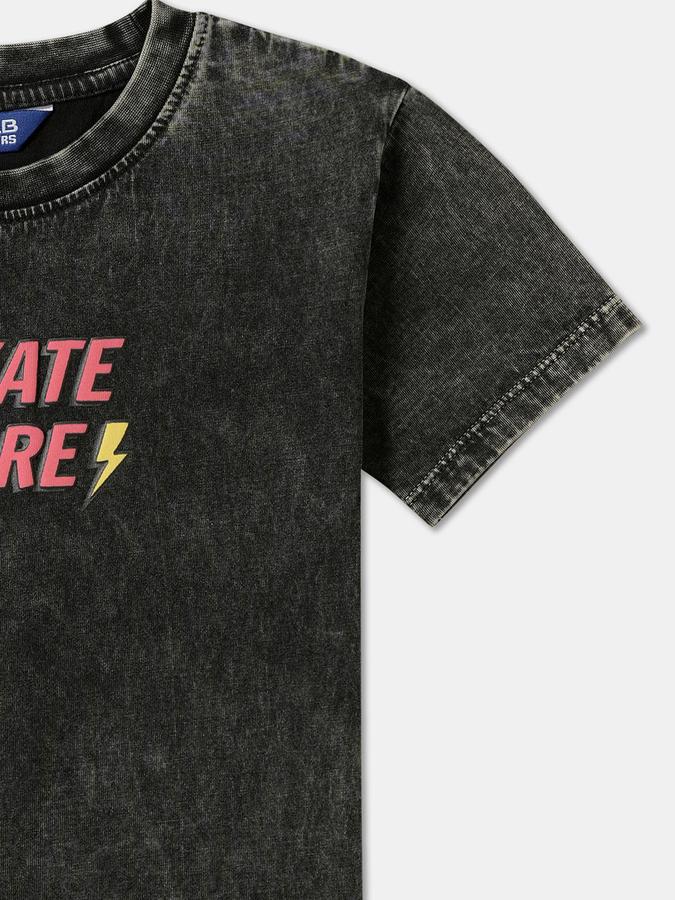 Boys Self Design Pure Cotton Regular T Shirt image number 2