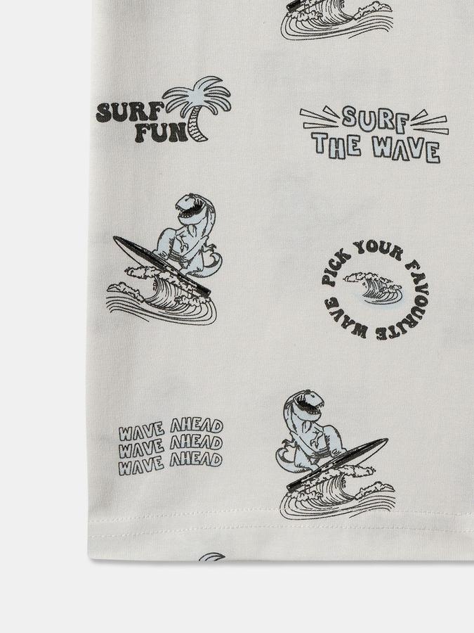 Boys Graphic Print Pure Cotton Regular T Shirt image number 3