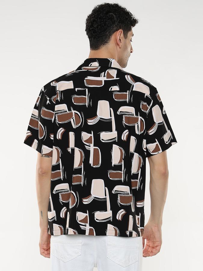 Men Self Design Casual Shirt image number 3