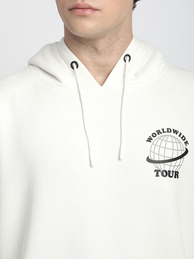 Men Polycotton Regular Fit Hooded Solid Sweatshirt