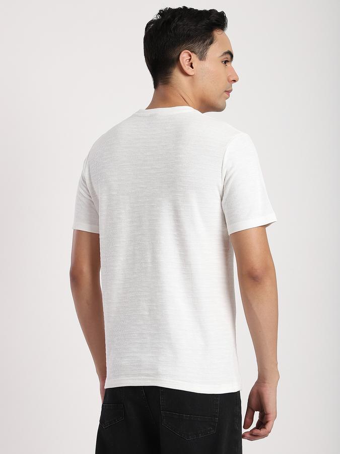 Men Cotton Blend Regular Fit Crew Neck Graphic T-shirt