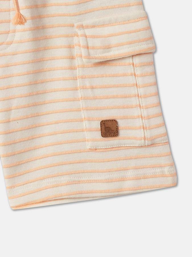 Boys Cotton Relaxed Fit Elastic Waist Clean Hem Shorts