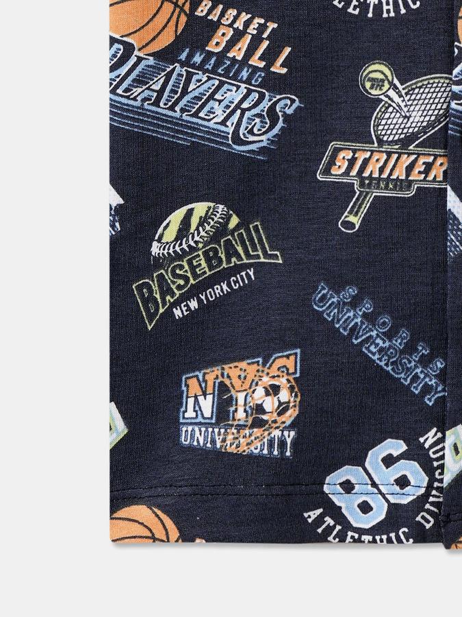 Boys Cotton Regular Fit Long Sleeve Printed Shirt