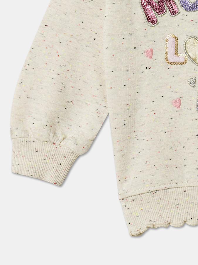 Girls Blend Regular Fit Full Sleeve Crew Neck Graphic SweaT-Shirt