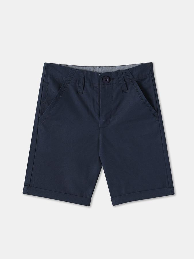 Boys Cotton Regular Fit Mid Waist Woven Shorts