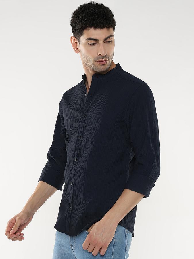 Men Self Design Casual Shirt image number 2