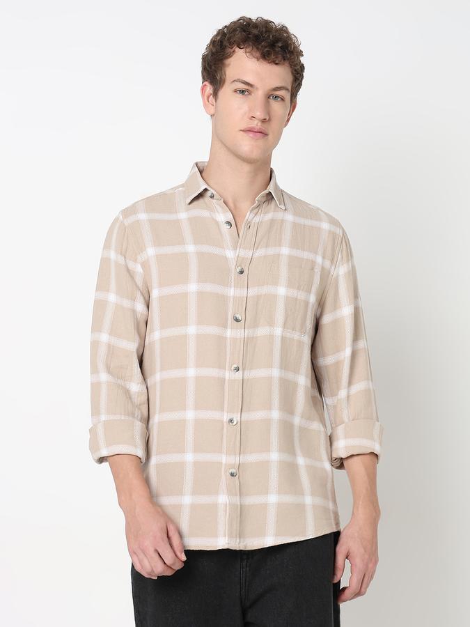 R&B MENS CASUAL Long Sleeve SHIRT-REGULAR FIT image number 1