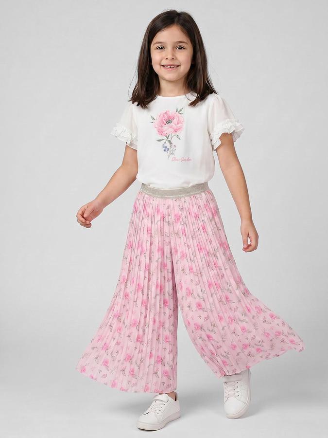 R&B White Polyester Girl Clothing Set