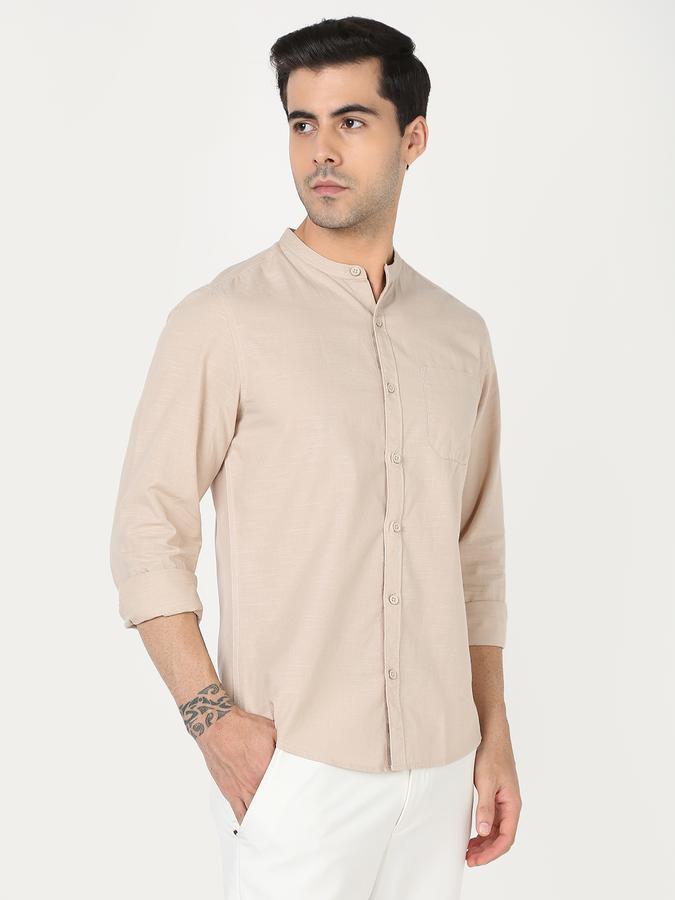 Men Regular Fit Shirt Mandarin Collar image number 2