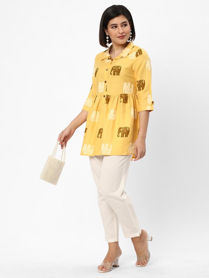 R&B Women's Printed Rayon Tunic 3Q Sleeve image number 1