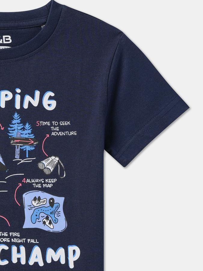 Boys Graphic Print Pure Cotton Regular T Shirt image number 2