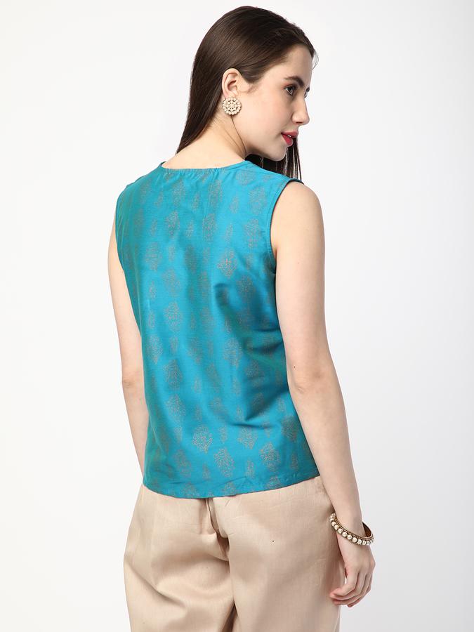 R&B Blue Women Tops & Kurtis image number 2