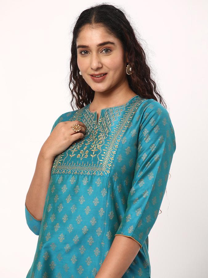 R&B Women Blue Kurtas image number 0