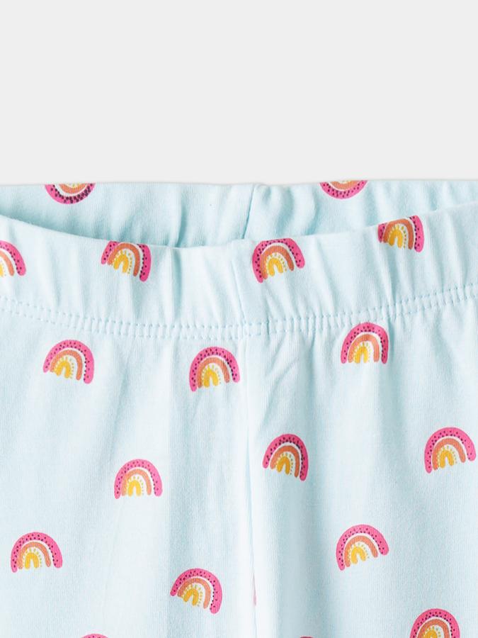 Girls Cotton Skinny Fit Elastic Waist Printed Leggings