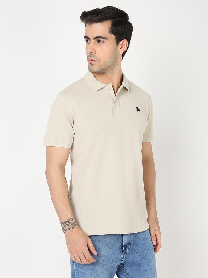 Men Regular Fit Polo T-Shirt with Logo Embroidery image number 2