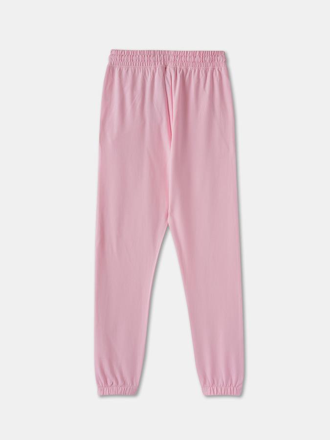 R&B Girls' Pink Printed Joggers