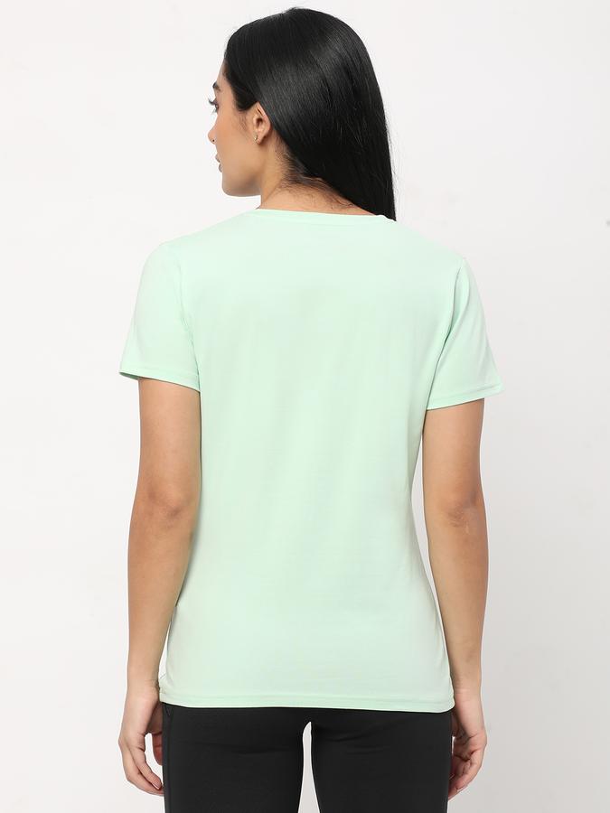Women Cotton Relaxed Fit V-Neck Solid T-shirt
