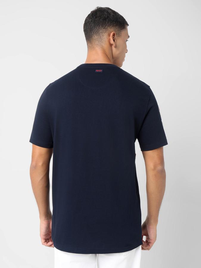 Typographic Print Round Neck T-Shirt image number 3