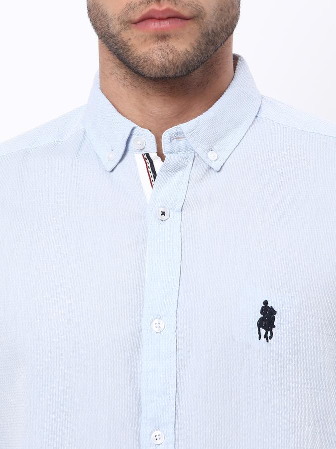 Men Regular Fit Shirt with Button-Down Collar image number 3