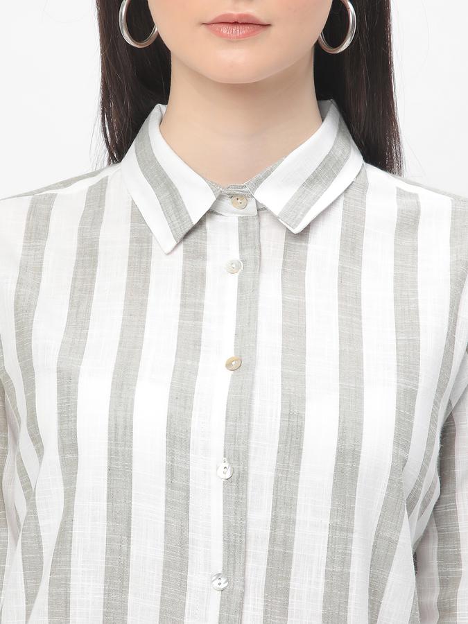 R&B Women's Striped Linen Tunic image number 3