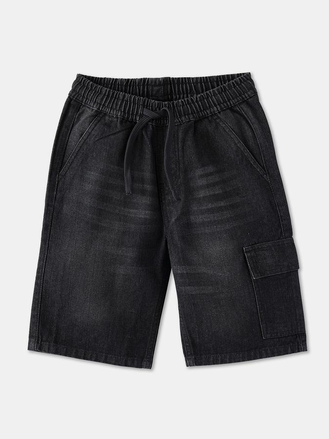 Boys Cotton Regular Fit Mid Waist Woven Shorts
